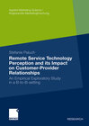 Buchcover Remote Service Technology Perception and its Impact on Customer-Provider Relationships