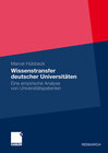 Buchcover Wissenstransfer deutscher Universitäten