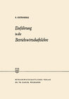 Buchcover Einführung in die Betriebswirtschaftslehre
