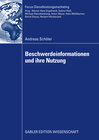 Buchcover Beschwerdeinformationen und Ihre Nutzung