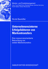 Buchcover Unternehmensinterne Erfolgsfaktoren von Markentransfers