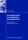 Buchcover Geschäftsmodelle im europäischen Automobilvertrieb