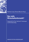 Buchcover Quo vadis Wirtschaftsinformatik?