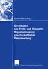 Buchcover Governance von Profit- und Nonprofit- Organisationen in gesellschaftlicher Verantwortung