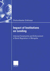 Buchcover Impact of Institutions on Lending