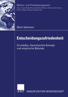 Buchcover Entscheidungszufriedenheit