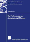 Buchcover Die Performance von Analystenempfehlungen