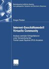 Buchcover Internet-Geschäftsmodell Virtuelle Community