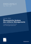 Buchcover Ökonomische Analyse des mittleren Managements