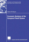 Buchcover Economic Analyses of the European Patent System