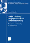 Buchcover System Sourcing - Erfolgspotenziale der Systembeschaffung