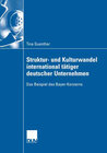 Buchcover Struktur- und Kulturwandel international tätiger deutscher Unternehmen