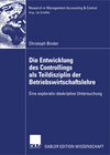 Buchcover Die Entwicklung des Controllings als Teildisziplin der Betriebswirtschaftslehre