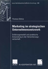 Buchcover Marketing im strategischen Unternehmensnetzwerk