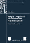 Buchcover Mergers & Acquisitions auf dem deutschen Versicherungsmarkt