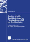 Buchcover Simultan hybride Qualitätsstrategie im Privatkundengeschäft von Kreditinstituten