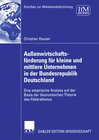 Buchcover Außenwirtschaftsförderung für kleine und mittlere Unternehmen in der Bundesrepublik Deutschland