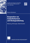 Buchcover Kooperation von Controllerbereich und Strategieabteilung