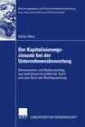 Buchcover Der Kapitalisierungszinssatz bei der Unternehmensbewertung