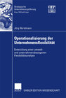 Buchcover Operationalisierung der Unternehmensflexibilität