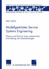 Buchcover Modellgestütztes Service Systems Engineering