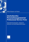 Buchcover Interkulturelles Personalmanagement bei Professional Service Firms