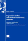 Buchcover Psychische Distanz und Internationalisierung von KMU