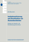 Buchcover Institutionalisierung und Koordination von Auslandseinheiten