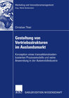 Buchcover Gestaltung von Vertriebsstrukturen im Auslandsmarkt
