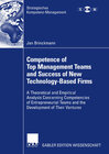 Buchcover Competence of Top Management Teams and Success of New Technology-Based Firms