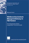 Buchcover Wettbewerbsorientierte Managerentlohnung im F&E-Kontext