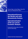 Buchcover Internationalisierung des Rechts und seine ökonomische Analyse Internationalization of the Law and its Economic Analysis