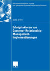 Buchcover Erfolgsfaktoren von Customer-Relationship-Management-Implementierungen