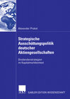 Buchcover Strategische Ausschüttungspolitik deutscher Aktiengesellschaften