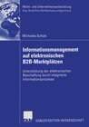 Buchcover Informationsmanagement auf elektronischen B2B-Marktplätzen