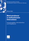 Buchcover Matrixstrukturen in multinationalen Unternehmen