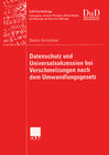 Buchcover Datenschutz und Universalsukzession bei Verschmelzungen nach dem Umwandlungsgesetz