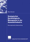 Buchcover Strategisches Nachhaltigkeits-Management in der Automobilindustrie