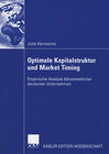 Buchcover Optimale Kapitalstruktur und Market Timing