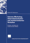 Buchcover Internes Marketing, Unternehmenskultur und marktorientiertes Verhalten