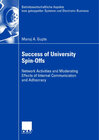 Buchcover Success of University Spin-Offs