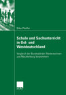 Buchcover Schule und Sachunterricht in Ost- und Westdeutschland