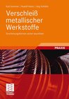 Buchcover Verschleiß metallischer Werkstoffe