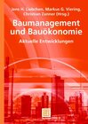 Buchcover Baumanagement und Bauökonomie