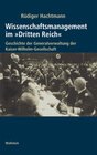 Buchcover Wissenschaftsmanagement im »Dritten Reich«