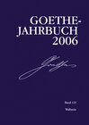 Buchcover Goethe-Jahrbuch 123, 2006