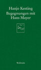Buchcover Begegnungen mit Hans Mayer