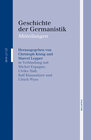 Buchcover Geschichte der Germanistik