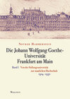 Buchcover Die Johann Wolfgang Goethe-Universität Frankfurt am Main