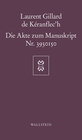 Buchcover Die Akte zum Manuskript Nr. 3930150
